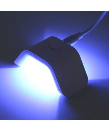 Nail Dryer Lamp Mini 2W LED UV Single Finger Drying Lamp with 45s/60s Timer Setting No Damage Hands Nail Gel Curing Lamp USB Charge (Yinhingbe51gsrvqm-11) - Buy Online on SooperMarket.com