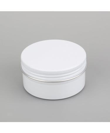 Buy Zeoabsy 10-Piece 80ml White Aluminum Jars - Perfect for Cosmetics Candles & Ointments | Includes Spatulas & Etiquette Labels - Buy Online on SooperMarket.com