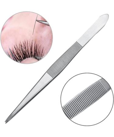 Dajidafu 4X Pointed Tweezers Craft Tweezers Smooth Stainless Steel Finely Processed High Tech High-precision Tweezer Silver - Buy Online on SooperMarket.com