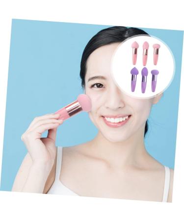 FOYTOKI 2 Sets Beauty Pen Makeup Sponges with Handle Multifunctional Makeup Pen Makeup Puff Pen Dry Wet Cosmetic Brush Facial Powder Sponge Portable Makeup Sponge Supple Makeup Sponge - Buy Online on SooperMarket.com