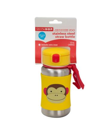 Skip Hop Stainless Steel Sippy Cup with Straw - Monkey Design - Buy Online on SooperMarket.com