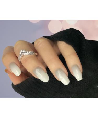 Zaubern gel4Home nail foils 16 pieces nail wraps (Silver Baby)