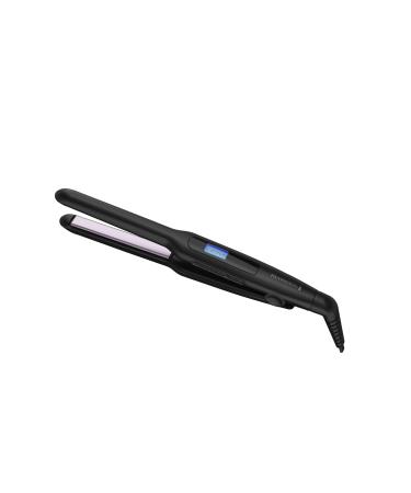 Remington 1/2" Flat Iron Hair Straightener with Anti-Static Technology 15-Second Heat Up & 60 Minute Auto Shut Off 30% Longer Ceramic Floating Plates Titanium + Ceramic Coating Black 1/2"