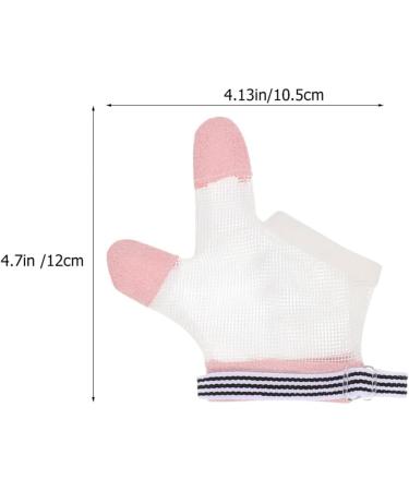 4 Pairs GLEAVI Infant Ring Biting Gloves & Thumb Protectors - Pink Kids Finger Stop Guard (12X10.5CMx4pcs) - Buy Online on SooperMarket.com