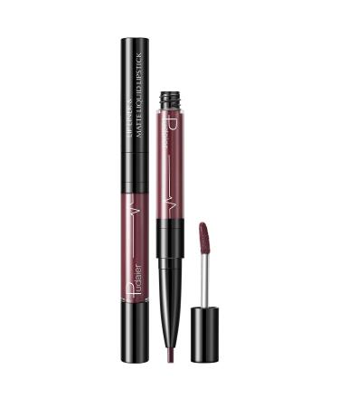 Double head lipper waterproof lip gloss lipstick lip balm-2-in-1 matt lipstick long-lasting multifunctional lipstick highly pigmented velvet unit size # 09