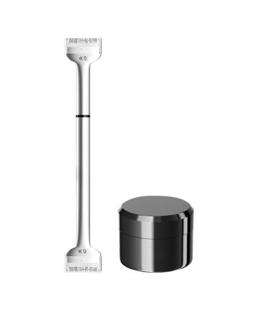 1/2 pieces Lower Lash Stamp Bottom Lashes Eyeliner Sharpener Brown Lashes Eyelash Stamp Black Eyelash Tint Stamps Waterproof Under Eye Makeup Applicators Tool For Women And Girls