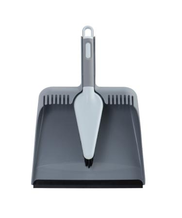 Casabella Wayclean Handheld Angled, Medium, Gray Dustpan and Brush Set, Colors May Vary 1-Pack Colors May Vary