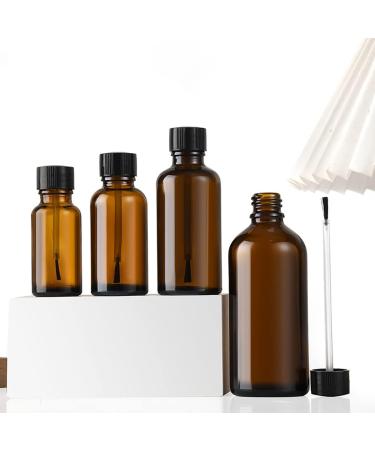 JIHUOO 5ml Empty Nail Polish Bottles - Glass Nail Polish Containers with Brush - Pack of 5 - Buy Online on SooperMarket.com