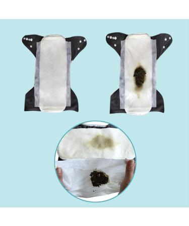 100% Bamboo Biodegradable Cloth Diaper Liners - Fragrance Free, Chlorine Free - 100 Sheets Per Roll (4 Rolls) | Gentle, Soft, Unscented - Buy Online on SooperMarket.com
