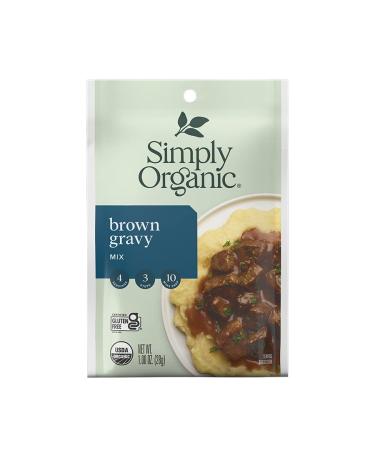 Simply Organic Brown Gravy Mix, Certified Organic, Gluten-Free | 1 oz | Pack of 4