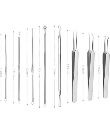 Pinkiou Blackhead Removers and Pimple Extractors Kit - 8-in-1 Skincare Tool for Face and Nose - Buy Online on SooperMarket.com