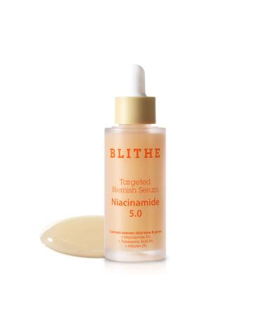 BLITHE Korean Niacinamide Serum Dark Spot Corrector Face Brightening Serum - Vitamin B3 Niacinamide Serum for Face Skin Soothing Cica & Allantoin Arbutin & Tranexamic Acid 1oz