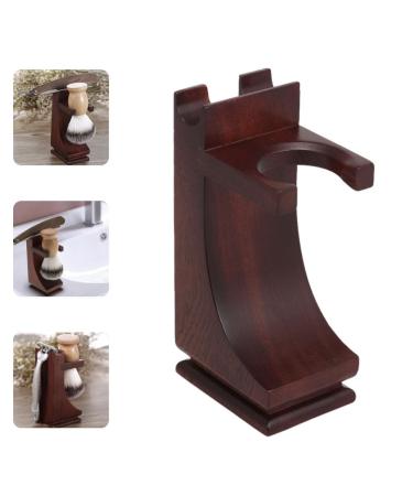 Premium Shaving Brush Stand - Wooden Holder with Non-Slip Base for Razors & Brushes | International Shipping - Buy Online on SooperMarket.com