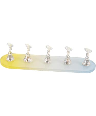 minkissy 5 Sets Nail Practice Holder Nail Display for Nail Painting Decorative Nail Racks Training Nail Display Beauty Nail Stands Nail Practice Stand Gold and Silver Plastic Storage Box - Buy Online on SooperMarket.com