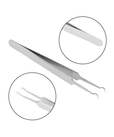 Blackhead Tweezers - Curved Stainless Steel Pimple Extractor & Facial Care Tool for Clear Skin - Buy Online on SooperMarket.com
