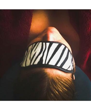 Zebra Print Eye Mask - Stylish and Comfortable Sleep Accessory | [Brand Name] - Buy Online on SooperMarket.com
