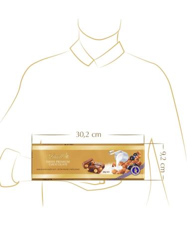 Lindt - Gold Bar Hazelnut & Raisin - 300g (Pack of 1) - Buy Online on SooperMarket.com