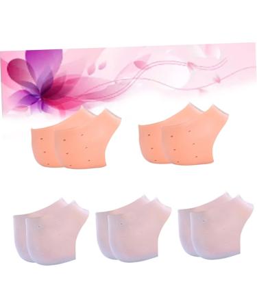 minkissy 15 Pairs Pedicure Heel Crack Reusable Moisturizing Heal Dry Cracked Heels Silicone Heel Grips Cushion Sleeves Foot Silicone Heel Pads Spa Heel Sleeve Gel Heel Protectors Sock Set - Buy Online on SooperMarket.com