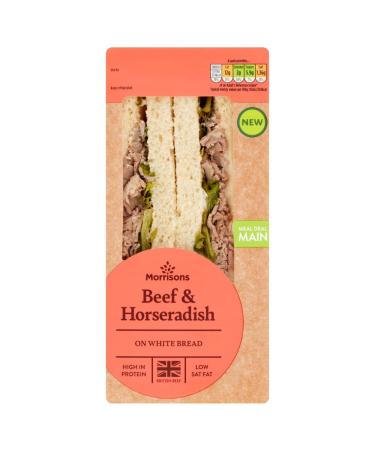 Morrisons Beef & Horseradish on White Bread
