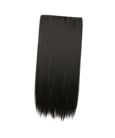 PLAFOPE Piece Long Straight Hair Wig Hair Extensions Clip in Wig Hair Extensions Hair Extensions for Women Artificial Hair Women Hair Extensions Long Straight Hair Extensions False Hair 55X15CM Black