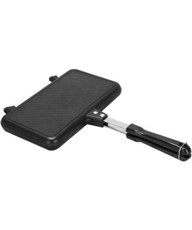 MAGICLULU 2pcs Sandwich Pan Cooking Steak Pan Sandwich Toaster Frying Pan Divided Breakfast Pan Breakfast Sandwich Maker Square Flat Cooking Pan Mini Candy Pans Aluminum Pancake Pan Portable 35.5X24X3CMx2pcs Blackx2pcs - Buy Online on SooperMarket.com