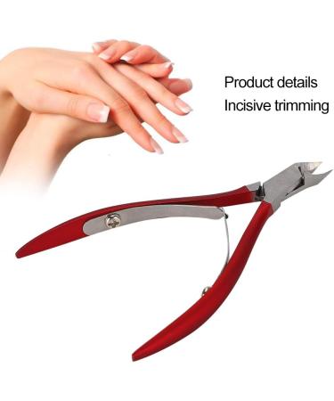 Verdant Touch Manicure Scissors Stainless Steel Nail Dead Skin Scissors Calluses Remover Nail Trimmer Clipper Manicure ToolRed - Buy Online on SooperMarket.com