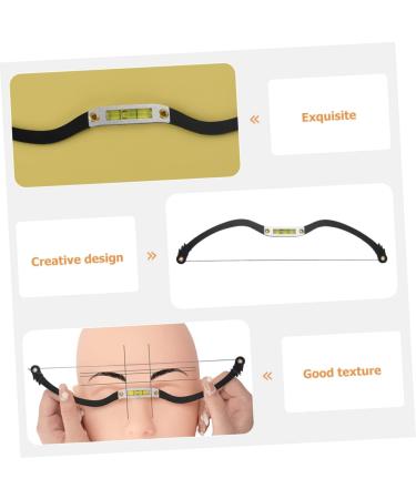 WOFASHPURET Measuring Ruler 1 Set Arch embroidery eyebrow ruler makeup stencil brow template eyebrow ruler tool measuring tool - Buy Online on SooperMarket.com