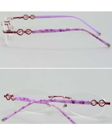 Ranara Replacement Glasses End Tips | Purple Spare Parts & Temples for Borderless 1-Hole Glasses - 1 Pair - Buy Online on SooperMarket.com