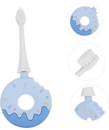 Gatuida Children's Toothbrush - Soft Silica Gel Brush Head for Toddlers - Blue - 1 Pack - Buy Online on SooperMarket.com
