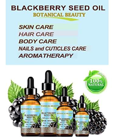 100% Pure Blackberry Seed Oil - Virgin Unrefined Cold Pressed Carrier Oil for Face Skin Hair | 0.5 Fl. oz - Buy Online on SooperMarket.com