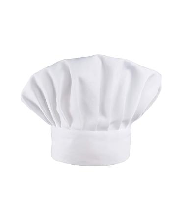 Cooking Chef's Hat 1 Piece Elastic Chef's Hat Unisex Chef's Hat for Kitchen Home Restaurant and Hotel White