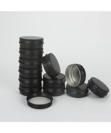 Minkissy 20 Pieces 30 ml Aluminium tin jar refillable Container Cosmetic Small tin Round Lip Balm tin can be Used for Salve Spices or Sweets - Buy Online on SooperMarket.com