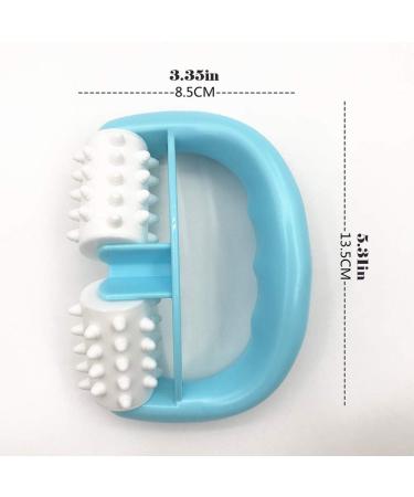 Buy 2-Piece Anti-Cellulite Massage Rollers with D-Shaped Handle | Smooth Skin & Anti-Aging Solution | International Shipping - Buy Online on SooperMarket.com