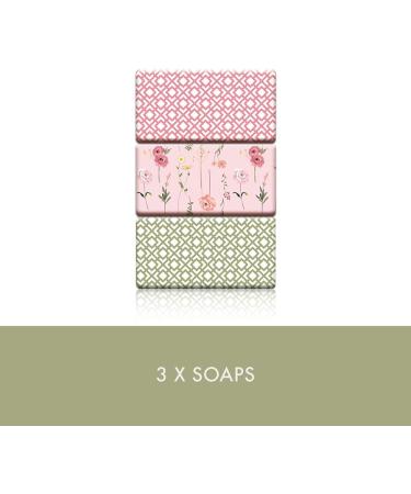 Baylis & Harding Royale Garden Rose Poppy & Vanilla Luxury Wrapped Soaps Gift Set - Vegan Friendly - Buy Online on SooperMarket.com