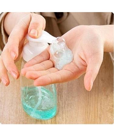 250ml Refillable Foam Pump Bottles - 2 Pack for Makeup Shampoo Facial Cleanser & DIY Hand & Body Wash - Buy Online on SooperMarket.com