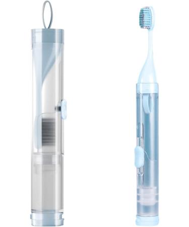 VISIBLURRY Travel Toothbrush Set - Foldable & Comfortable Tooth Cleaning Solution | Perfect for Excursions Camping & Business Trips - Buy Online on SooperMarket.com