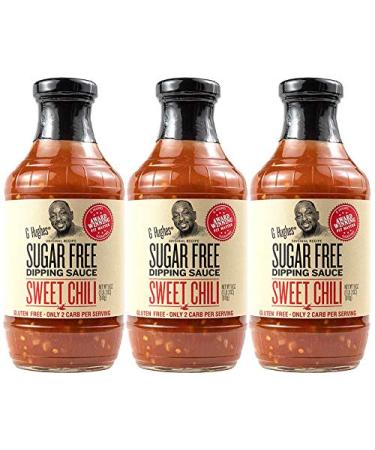 G Hughes Sugar Free Sweet Chili Sauce 18 oz (3 Pack) | Dipping Sauces and Marinades that are Gluten-Free, Low Carb