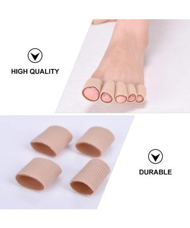 Healeved 15pcs Gel Toe Separators with Pressure Relief - Breathable Fabric Sleeves for Hammertoes, Bunions, and Toe Spreading - Pink (15X2.5X2.5CM) - Buy Online on SooperMarket.com