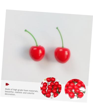 Cabilock 250 Pcs False Cherry Kids Toys Home Decor Fake Fruit Simulated Cherry Decor Fake Cherry Photo Prop for Decor Cherry Desktop Adornment Cherry Ornament Household Child Cherries Foam Redx5pcs 3x3cmx5pcs - Buy Online on SooperMarket.com