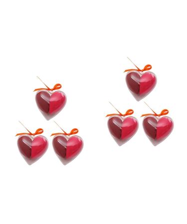 Housoutil 6 Boxes Heart-shaped Makeup Sponge Powder Cream Applicator Cream Eyeshadow Makeup Egg Makeup Wedges Makeup Tool Highlighter Skin Care Hydrophilic Polyurethane Accessories Travel