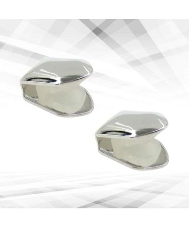 EXCEART 2Pcs Gold Plated Single Fang Tooth Grill Cap | Hip Hop Party Accessories - Buy Online on SooperMarket.com