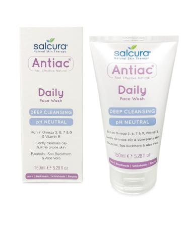 Salcura Natural Skin Therapy Antiac Daily Face Wash Effective Daily Cleansing For Skin Prone To Acne & Blemishing 150ml