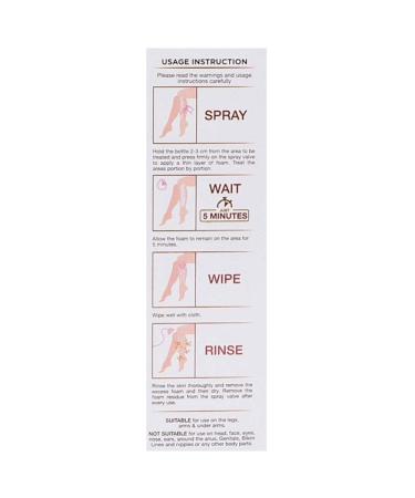 5-Minute Hair Removal Cream for Bikini Line & Underarms - Effective Spray Foam (50ml) | Fast Shipping Worldwide - Buy Online on SooperMarket.com
