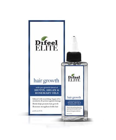 Difeel Elite ProGrowth Hair Treatment for Hair Growth with Biotin  Argan and Rosemary Oils 3 oz. - Biotin Hair Treatment for Hair Growth