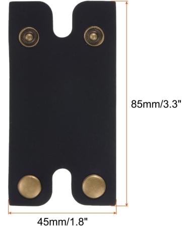 PATIKIL Leather Razor Head Protective Case - 3 Pack Double Edge Razor Head Sheath & Shaving Tip Cover for Travel - Premium Black Accessories - Buy Online on SooperMarket.com