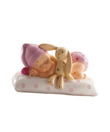 Dekora - Baptism decoration | Cake decoration baptism baby girl with teddy bear