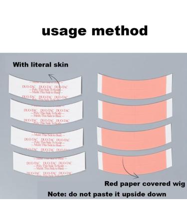 TsoLay Super Strong Duo-Tac Wig Double Tape Adhesive Extension Hair Strips for Toupees/Lace Wig 36Pc/Lot - Buy Online on SooperMarket.com