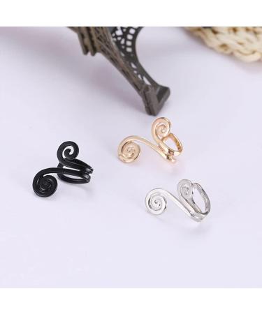 Zunis Acupressure Slimming Earrings Non Piercing Acupressure Earrings for Weight Loss Acupressure Slimming Earrings Ear Cuff Clip for Women Men (1Pair Silver) - Buy Online on SooperMarket.com