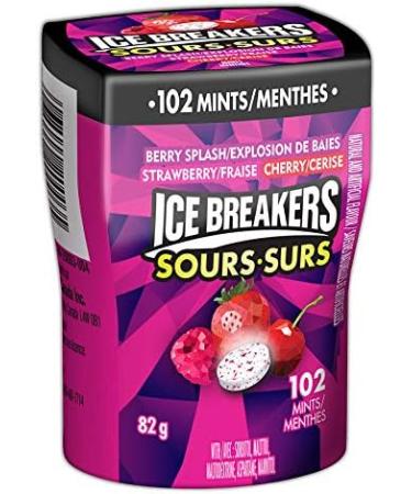 ICE BREAKERS Sours Mints Mint Candy to Share Berry Splash Flavour Sugar Free 82g (4 Count) Berry Splash Sours - Buy Online on SooperMarket.com