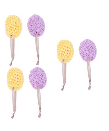 Angoily 6 Pcs Bath Ball Sponges for Cleaning Body Bath Sponge Kids Foam Sea Sponge Sponges for Bathing Body Scrubbers Honeycomb Bath Sponges Spa Hydrophilic Polyurethane Miss Pouf 1 Count (Pack of 1)